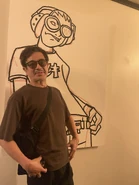 JSR 25th Event 21.jpg (342 KB) Ueda next to concept art of Beat. Posted by Sega Community Manager Carlos Lopez.