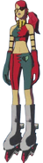 The Love Shockers' static model render from the Jet Set Radio Future Perfect Guidebook.