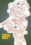 Concept art of another new rival gang, Swivle Nozzle Ninja.