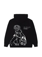 Hidden Beat black outline hoodie.