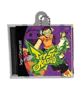 Jet Set Radio JGR LRG keychain featuring Beat and Gum.