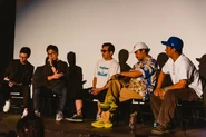 JSR 25th Event 18.jpg (77 KB) Kikuchi, Ueda, Kyle Ng, and Julio along with a translator at the Q&A session.