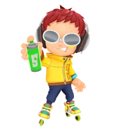 Beat's render from the Super Monkey Ball Banana Rumble website.