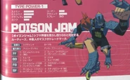 Poison Jam's profile in the Jet Set Radio Future Perfect Guidebook.