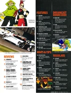 OSDMUK14 005.jpg (2.43 MB) Yo-Yo and a Love Shocker featured on the table of contents for the 14th issue of the UK Official Dreamcast Magazine.