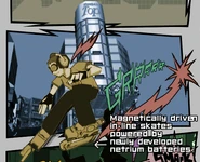 Beat in the prologue scene for Jet Set Radio.