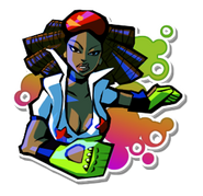 Piranha/Sugar's sticker in Sonic & All-Stars Racing Transformed.