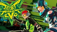 Beat and Gum's appearance for the rejected Jet Set Radio Evolution pitch.