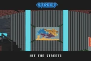 The garage in the GBA version of Jet Set Radio. Showcasing the "Street" mode.