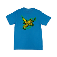 The front of the THEM JSR shirt with the first game's logo.