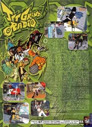 GameFan's review of Jet Grind Radio which showcases artwork of Beat and various other characters.