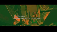 Rock 'n Roll Grind's mission intro confirming the location of Grind Square's Rokkaku Headquarters.