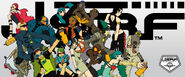 Tokyo Game Show 2001 banner art featuring Boogie and various characters.