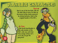 Gum and Beat's profiles for Jet Set Radio GBA.