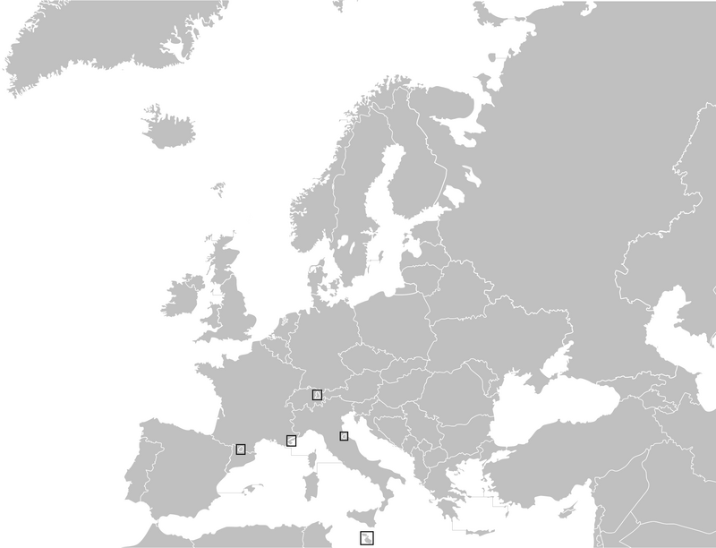 Blank Map Europe