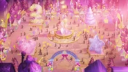 Jewel Land's Town (central pace) in Jewelpet Twinkle☆.