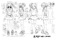 Akari's casual clothes, second main outfit concept art.