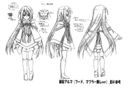 Alma's second main outfit concept art.