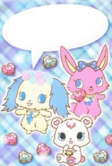 Illustration of Sapphie along with Luna and Labra with a speech bubble.