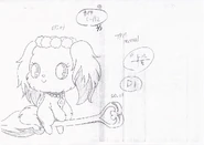 Animation sheet of Sapphie for Jewelpet season 1. 1