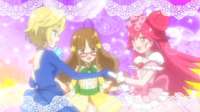 Momona with her best friends Mizuki and Charon.