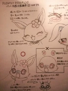 Picture of Ruby expressions concept art for Jewelpet Magical Change.