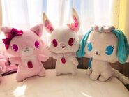 Garnet, Ruby and Sapphie plush.