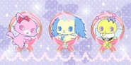 Illustration of Garnet, Sapphie and Charotte.