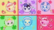 Jewelpets in stamps form.
