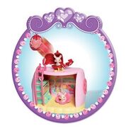 Ruby toy house with Jewel Charm.