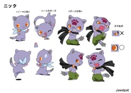 Nix reference sheet for Jewelpet season 1.