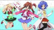 Both Akari, Miria and Sara shown in the opening sequence jumping.