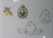 Nephrite jewelcharm (toy) concept art for Jewelpet season 1.