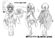 Alma's disguise as Laia concept art.