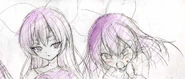 Concept sketches of Luea human form for Jewelpet Magical Change posted on Jewelpet Anime official Twitter account.
