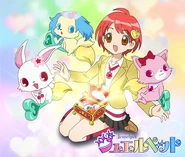 Rinko, Ruby, Garnet, and Sapphie art, from Studio Comet's site.