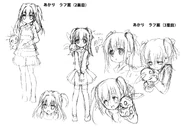 Akari's first character design rechearchs artwork 2.