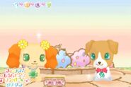 Prase and Chite in Jewelpet: Cute Magical Fantasy DS game.