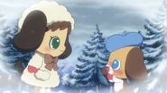 Young Yuku thinks the girl Jewelpet looks like him and could be his mother.