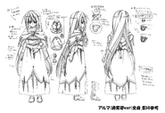 Alma Jinnai's main apperance concept art.