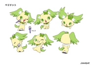 Peridot reference sheet for Jewelpet season 1.