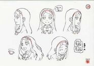 Nene face concept art for Jewelpet Happiness.