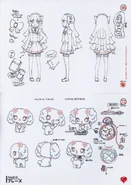Marie and Prase concept art for Jewelpet Happiness.