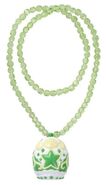 Toy Peridot Jewel Charm as a necklace.