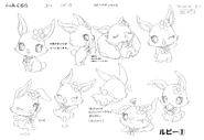 Akari's jewelpet parnter, Ruby concept art.