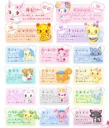 Mains characters infos on the official site of Jewelpet: Magical Rhythm Yay! 3DS game.