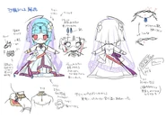 Concept art of Sara's wedding dress and attire for some merchadise design. (Source)