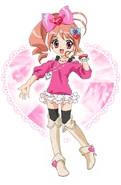 Pink anime visual.