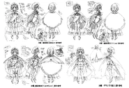 Sara's transformations dresses concept art.
