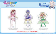 Acrylics stands of Akari, Sara and Miria in their transformation dress.